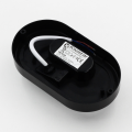 Owalna lampa elewacyjna LED 12W IP54 METEOR czarna
