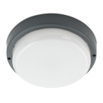 Okrągła lampa ścienno sufitowa LED 18W IP54 KLASTO 18W szara