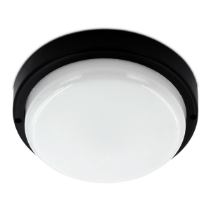 Okrągła lampa ścienno sufitowa LED 18W IP54 KLASTO 18W czarna