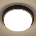 Okrągła lampa ścienno sufitowa LED 18W IP54 KLASTO 18W czarna