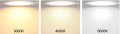Panel LED wpuszczany podtynkowy PIRES 12W CCT