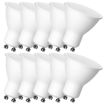 Zestaw 10x żarówka SMD LED GU10 4W=40W 350lm biała zimna