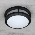 Lampa zewnętrzna ścienna sufitowa SISTON czarna