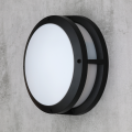 Lampa zewnętrzna ścienna sufitowa SISTON czarna
