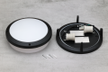Lampa zewnętrzna ścienna sufitowa SISTON czarna