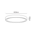 Lampa sufitowa plafon LED 18W CCT IP40 KAMI SLIM biały