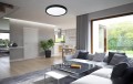 Lampa sufitowa plafon LED 18W CCT IP40 KAMI SLIM czarny