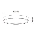 Lampa sufitowa plafon LED 24W CCT IP40 KAMI SLIM czarny