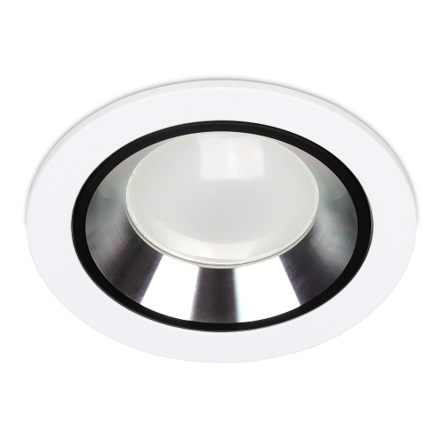 Oprawa sufitowa do zabudowy wpuszczana biało czarna  FOY