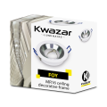 Zestaw 6x Oprawa sufitowa wpuszczana biało srebrna FOY + GU10 7W 4000K