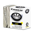Zestaw 6x Oprawa sufitowa wpuszczana czarno srebrna FOY  + GU10 7W 4000K