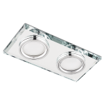 Podwójna oprawa stropowa wpuszczana KOB227 przeźroczysty