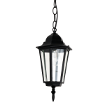 Wisząca lampa ogrodowa IP44 E27 KB04105 czarna