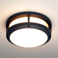 Lampa zewnętrzna ścienna sufitowa SISTON czarna