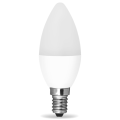 Żarówka LED C37 E14 - mały gwint 6W=60W ściemnialna biała ciepła