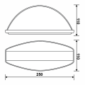 Lampa ścienna LED GARDENA-26A IP54 6W 230V